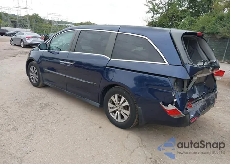 2014 Honda Odyssey Ex-L z USA, uszkodzony, nr VIN 5FNRL5H67EB002082